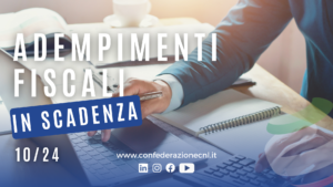 Scopri di più sull'articolo Adempimenti fiscali in scadenza a fine ottobre 2024